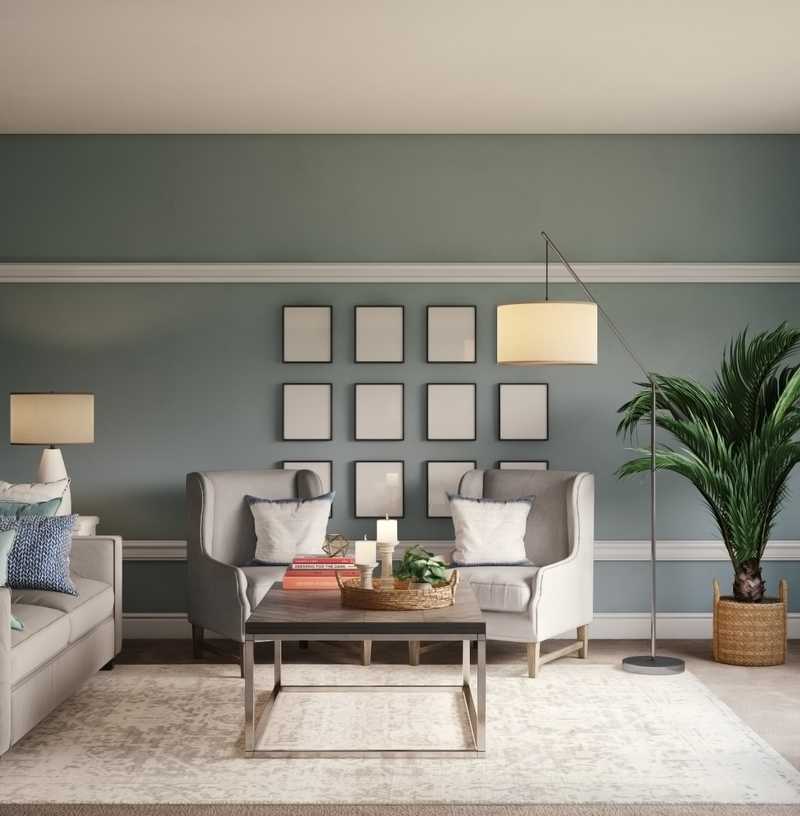 Classic, Coastal Living Room Design by Havenly Interior Designer Marsha