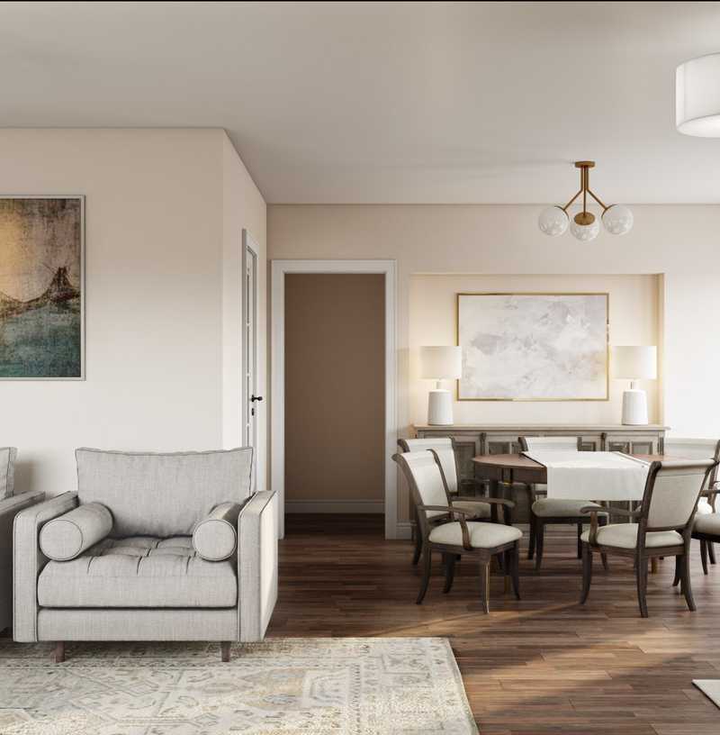 Contemporary, Transitional Living Room Design by Havenly Interior Designer Amy