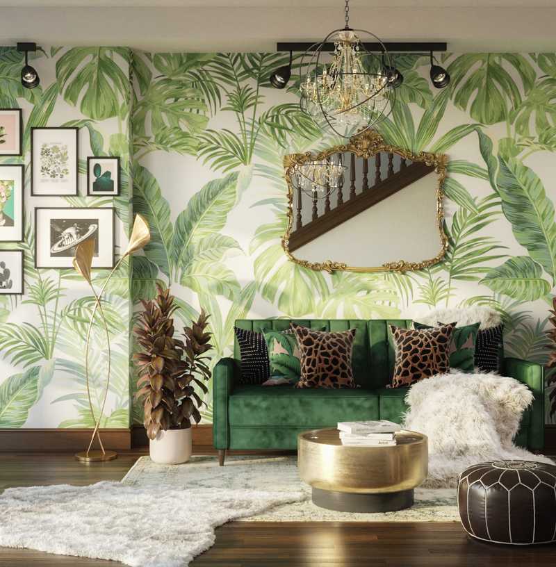 Modern, Eclectic, Bohemian Living Room Design by Havenly Interior Designer Gabriela