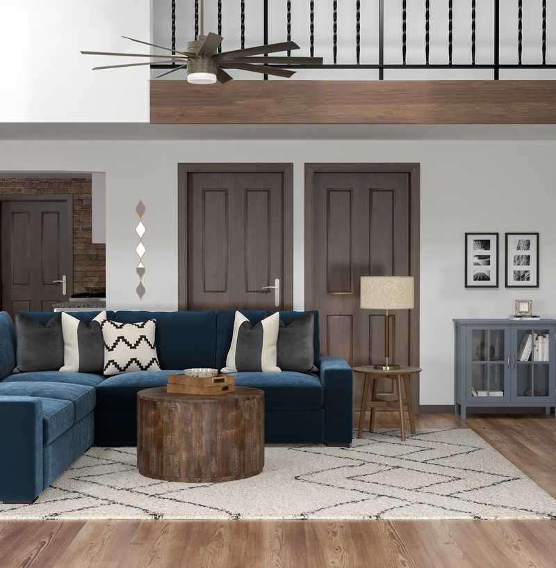 Bohemian, Glam Living Room Design by Havenly Interior Designer Alicia