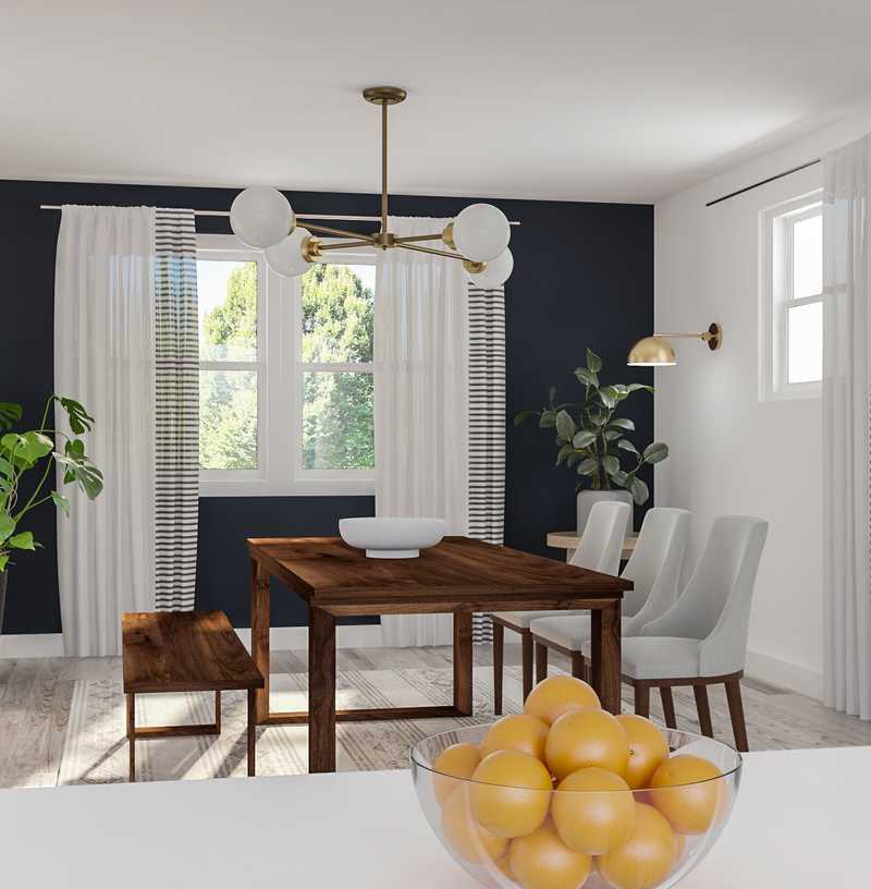 Modern, Farmhouse, Midcentury Modern Dining Room Design by Havenly Interior Designer Diana