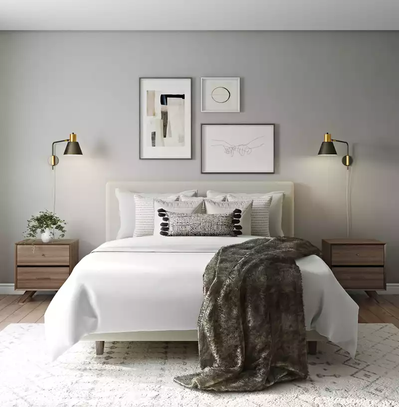 Modern, Scandinavian Bedroom Design by Havenly Interior Designer Andrea