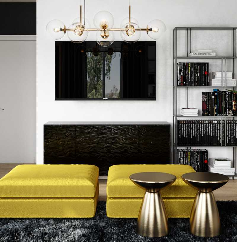 Eclectic Living Room Design by Havenly Interior Designer Julio