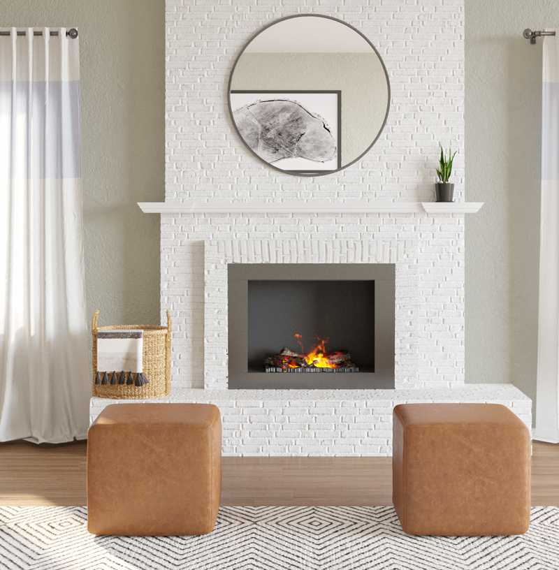 Modern, Bohemian, Industrial, Minimal, Scandinavian Living Room Design by Havenly Interior Designer Masooma