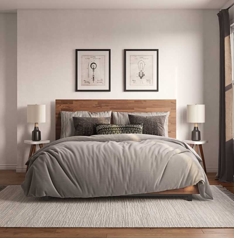 Contemporary, Modern, Midcentury Modern Bedroom Design by Havenly Interior Designer Rebecca