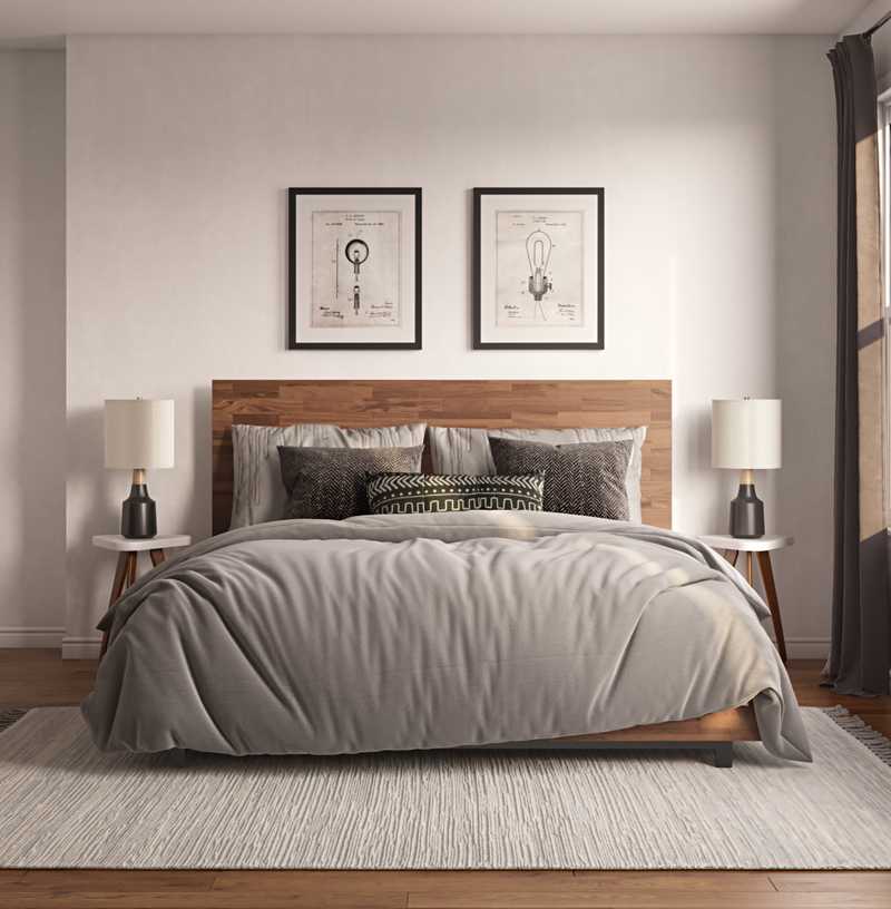 Contemporary, Modern, Midcentury Modern Bedroom Design by Havenly Interior Designer Rebecca