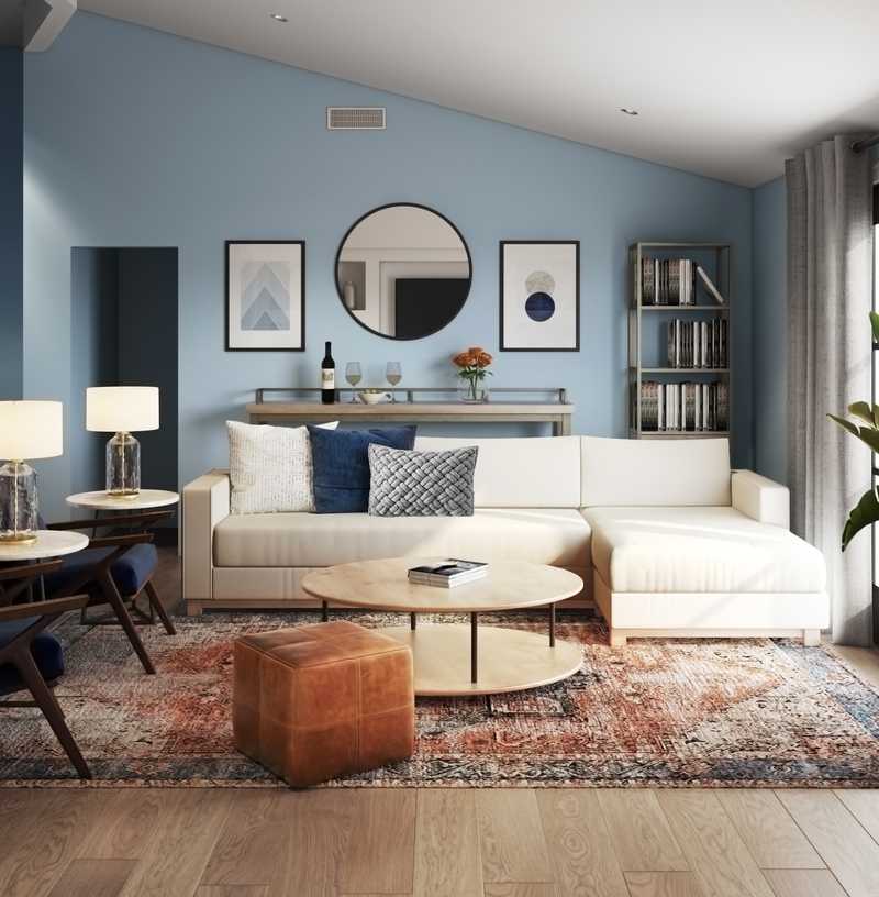 Modern, Minimal, Scandinavian Living Room Design by Havenly Interior Designer Michelle