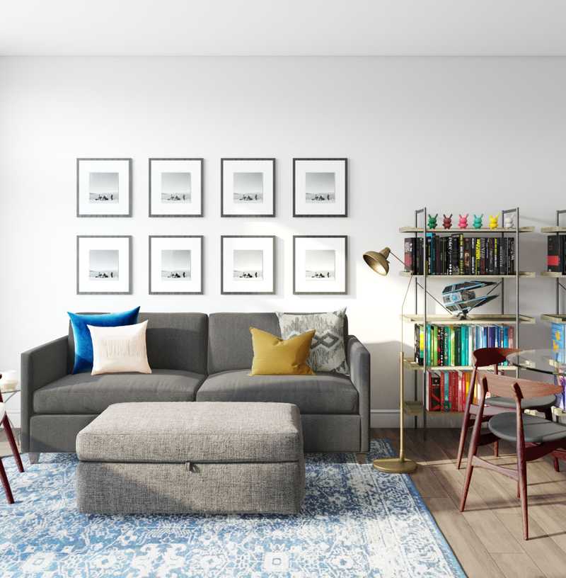 Modern, Coastal Living Room Design by Havenly Interior Designer Michelle