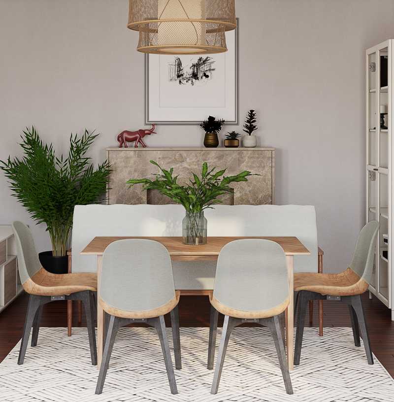Modern, Minimal Dining Room Design by Havenly Interior Designer Michelle
