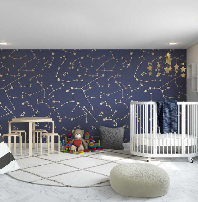 Modern, Scandinavian Nursery Design by Havenly Interior Designer Brian