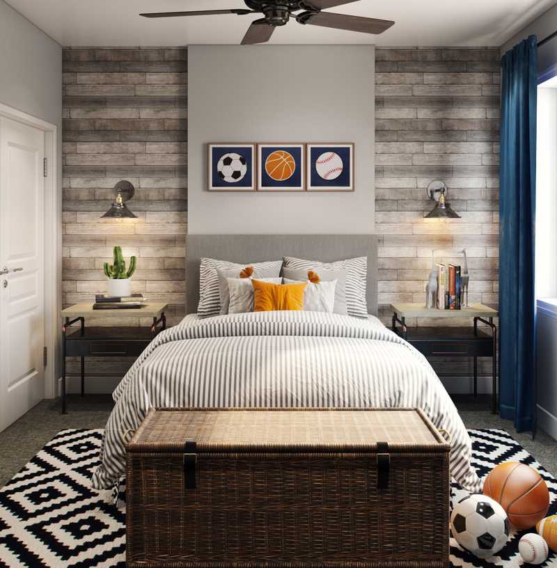 Industrial, Rustic Bedroom Design by Havenly Interior Designer Fendy