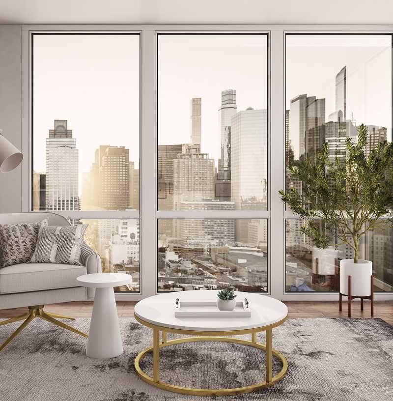 Bohemian, Transitional Living Room Design by Havenly Interior Designer Jennifer