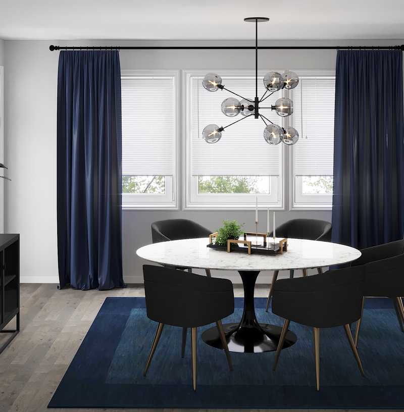 Modern, Minimal Dining Room Design by Havenly Interior Designer Karen