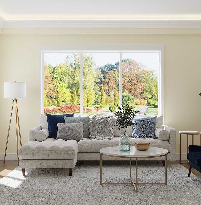 Modern, Classic Living Room Design by Havenly Interior Designer Allison