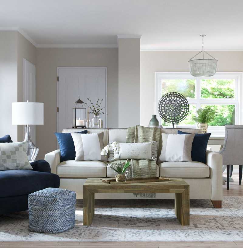 Modern, Classic Living Room Design by Havenly Interior Designer Tracie