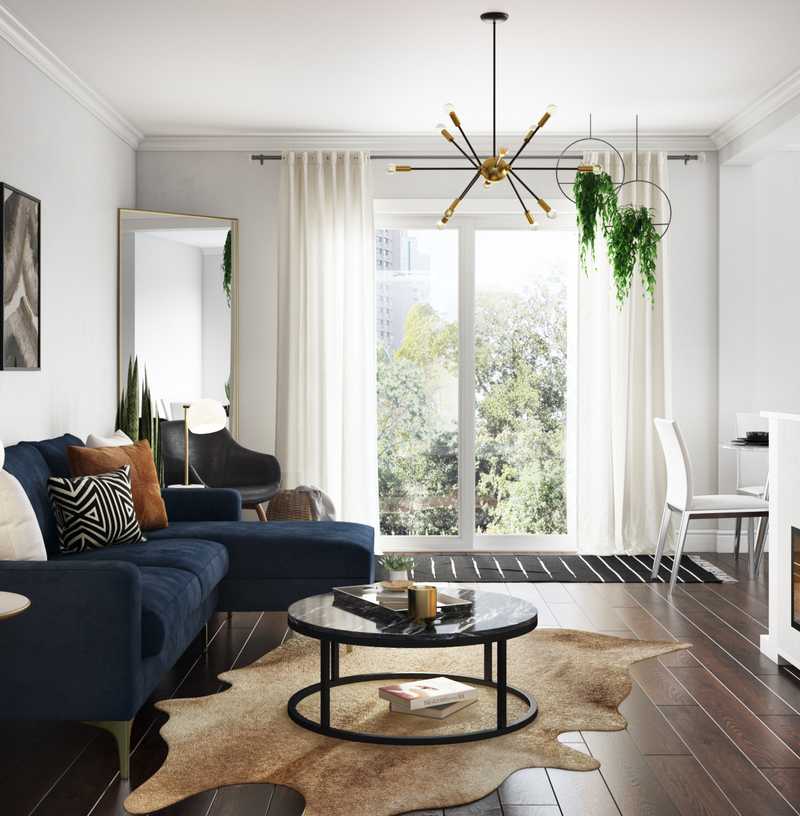 Midcentury Modern, Scandinavian Living Room Design by Havenly Interior Designer Kasee