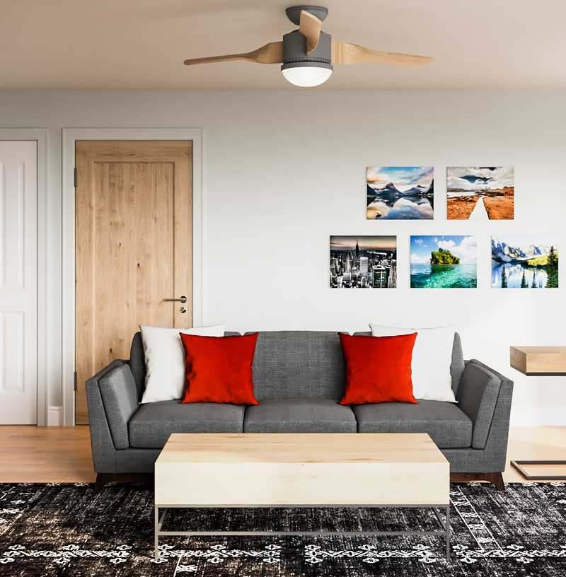 Industrial, Midcentury Modern Living Room Design by Havenly Interior Designer Isabella