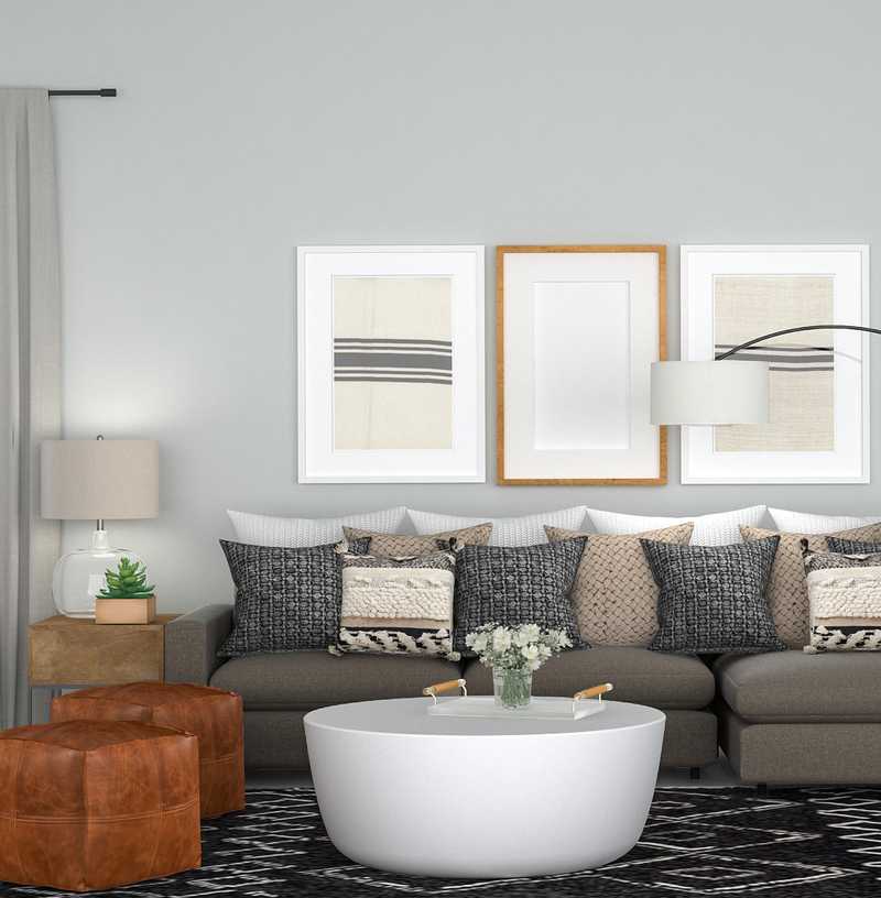 Eclectic, Global Living Room Design by Havenly Interior Designer Kelcy