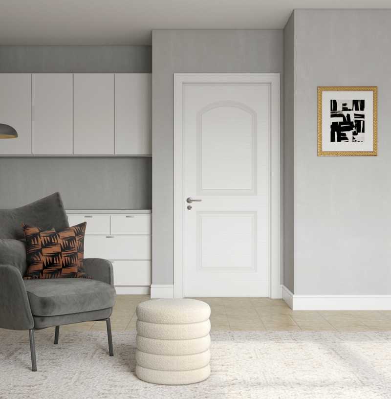 Modern, Glam, Minimal Office Design by Havenly Interior Designer Elyse