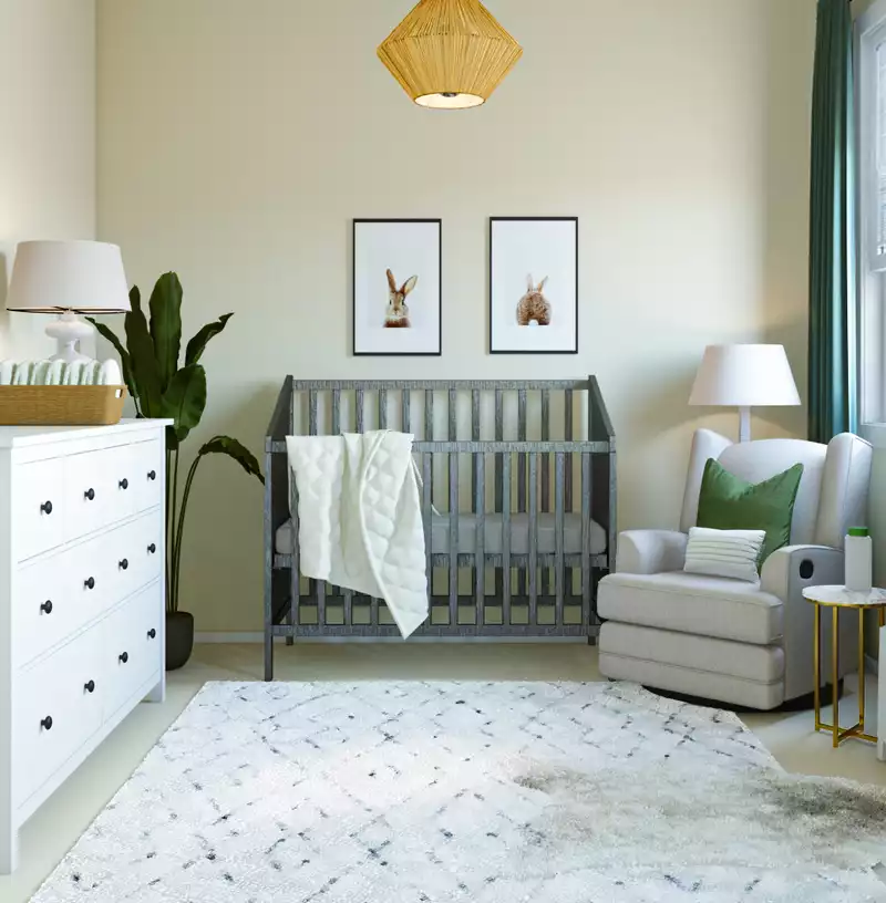 Modern, Minimal Nursery Design by Havenly Interior Designer Marsha