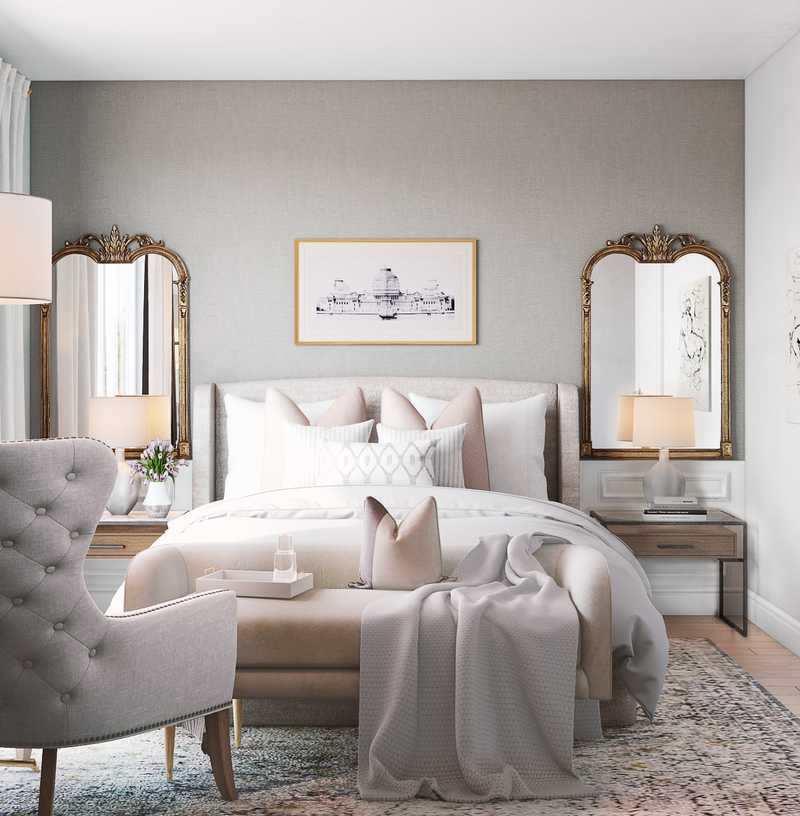 Modern, Classic, Glam Bedroom Design by Havenly Interior Designer Vivian