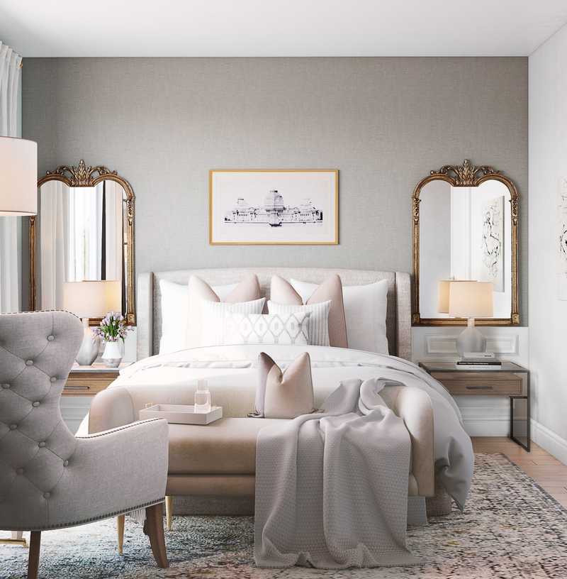 Modern, Classic, Glam Bedroom Design by Havenly Interior Designer Vivian