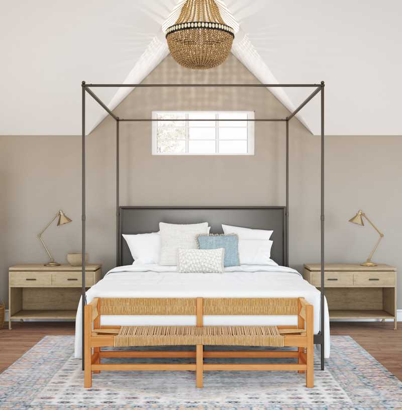 Contemporary, Eclectic, Industrial, Transitional Bedroom Design by Havenly Interior Designer Melissa