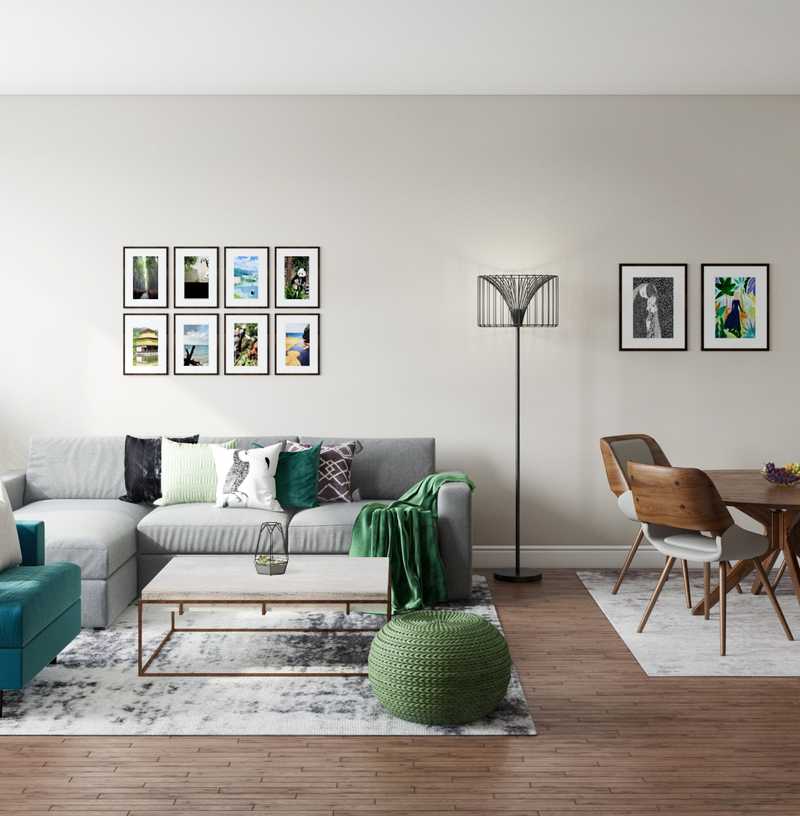 Contemporary, Modern, Classic Living Room Design by Havenly Interior Designer Catrina
