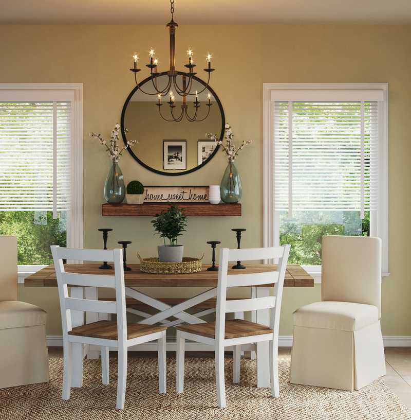 Traditional, Farmhouse Dining Room Design by Havenly Interior Designer Holly