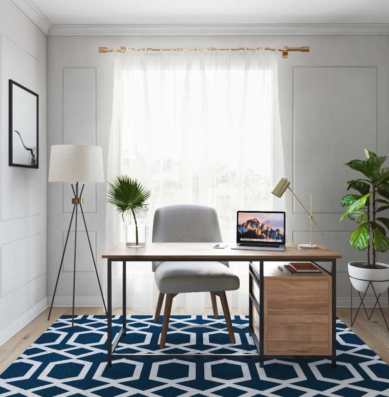 Modern Office Design by Havenly Interior Designer Ryan
