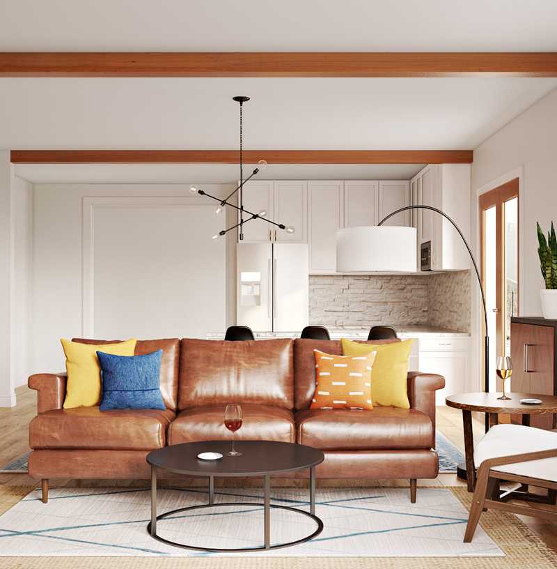 Modern, Rustic Living Room Design by Havenly Interior Designer Rebecca