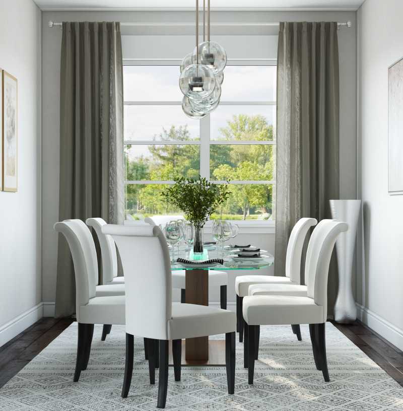 Contemporary, Modern, Midcentury Modern Dining Room Design by Havenly Interior Designer Julie