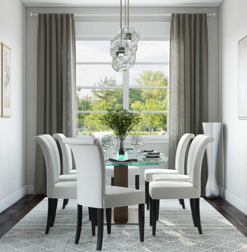 Contemporary, Modern, Midcentury Modern Dining Room Design by Havenly Interior Designer Julie