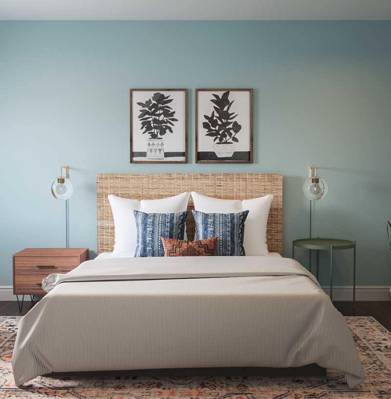 Bohemian, Coastal Bedroom Design by Havenly Interior Designer Matthew