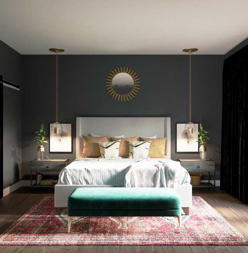 Eclectic, Glam, Global Bedroom Design by Havenly Interior Designer Maria