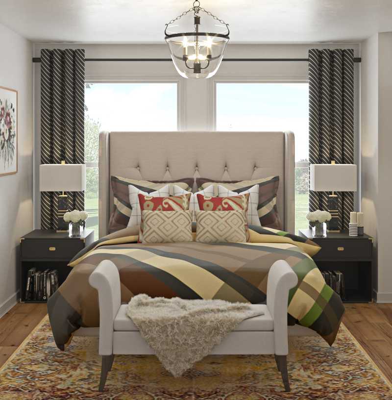 Classic, Eclectic Bedroom Design by Havenly Interior Designer Brady