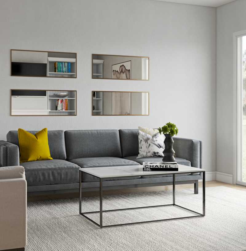 Contemporary, Modern, Minimal Living Room Design by Havenly Interior Designer Brenna