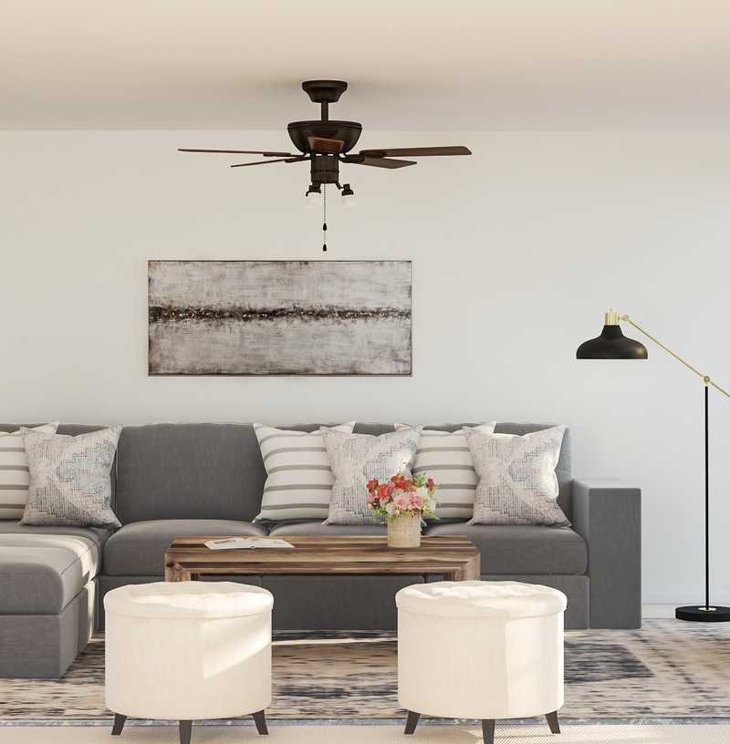 Farmhouse, Rustic Living Room Design by Havenly Interior Designer Luisa