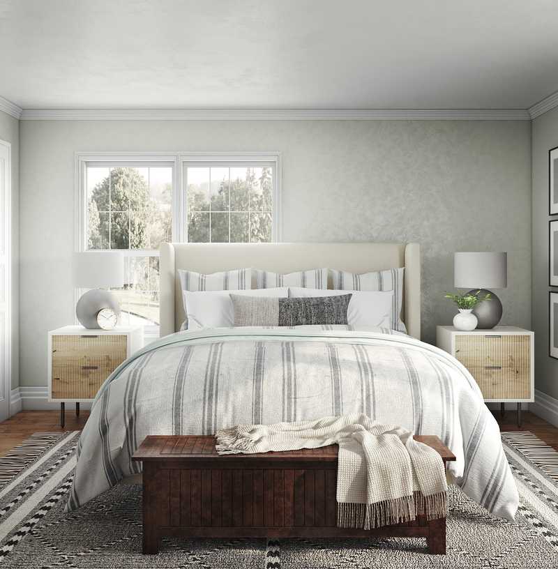 Contemporary, Transitional Bedroom Design by Havenly Interior Designer Sarah