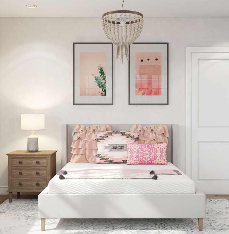 Classic, Bohemian Bedroom Design by Havenly Interior Designer Rafaela