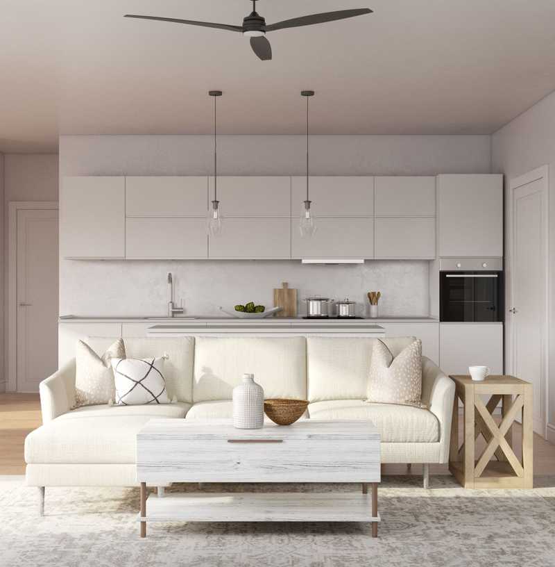 Modern, Glam, Farmhouse, Rustic Living Room Design by Havenly Interior Designer Emily