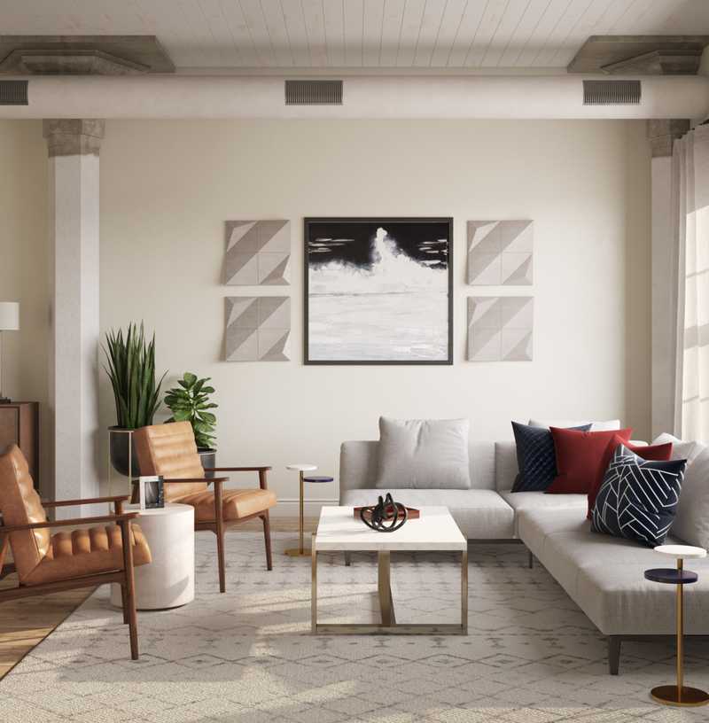Modern Living Room Design by Havenly Interior Designer Erica