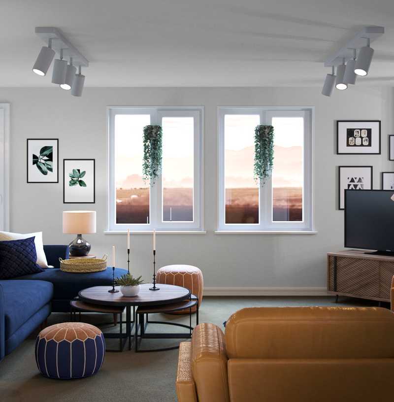 Modern, Coastal, Rustic Living Room Design by Havenly Interior Designer Sydney