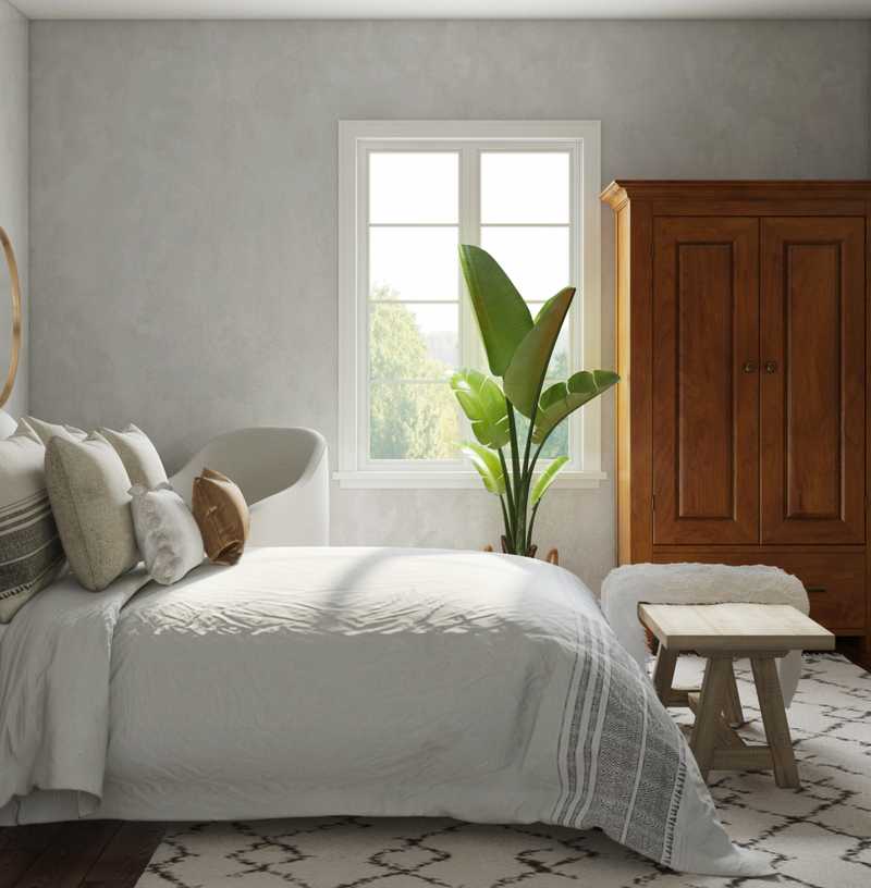 Bohemian, Coastal, Farmhouse, Transitional, Global Bedroom Design by Havenly Interior Designer Brit