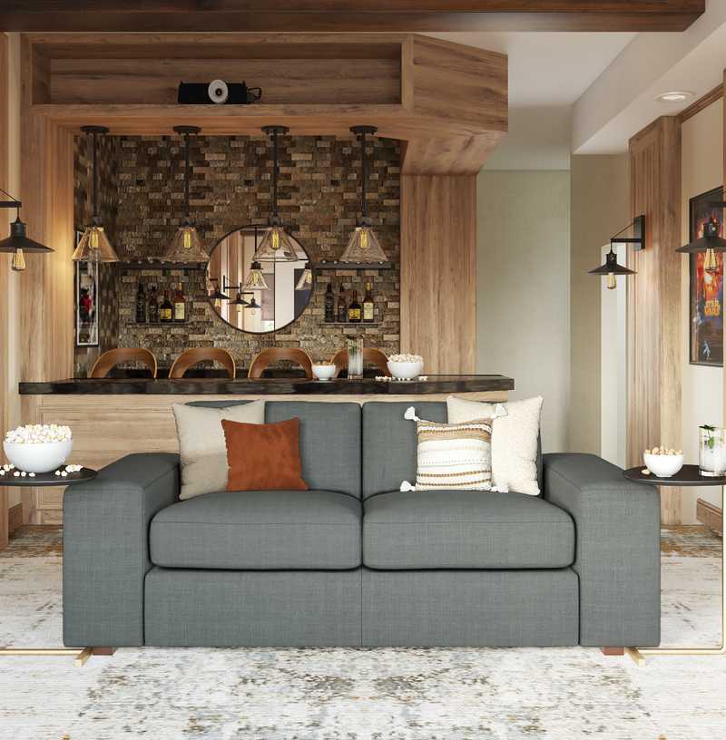 Contemporary, Rustic, Transitional Living Room Design by Havenly Interior Designer Fendy