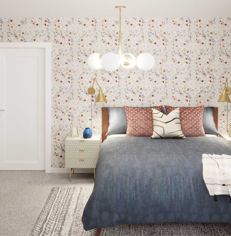 Eclectic, Glam Bedroom Design by Havenly Interior Designer Kelly