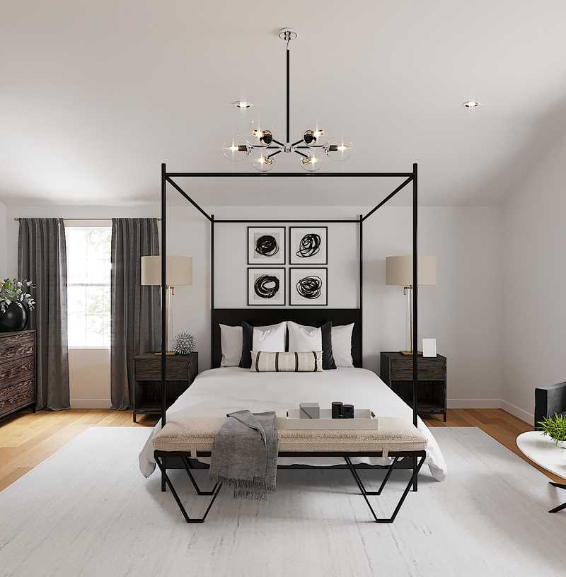 Modern, Industrial Bedroom Design by Havenly Interior Designer Karen