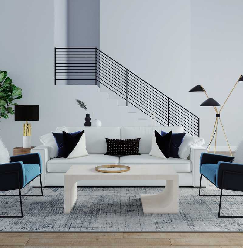 Modern Living Room Design by Havenly Interior Designer Megan