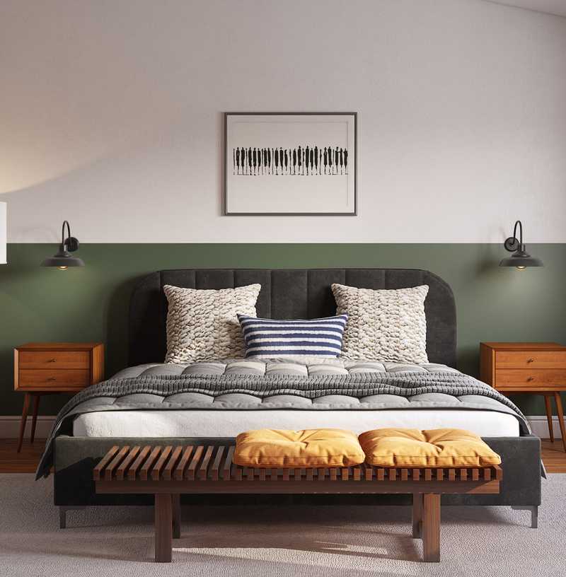 Contemporary, Industrial, Rustic Bedroom Design by Havenly Interior Designer Mariana