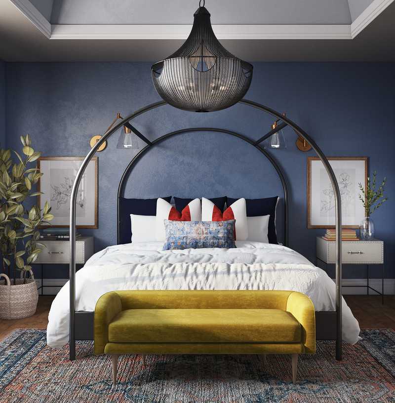 Eclectic, Glam Bedroom Design by Havenly Interior Designer Dani